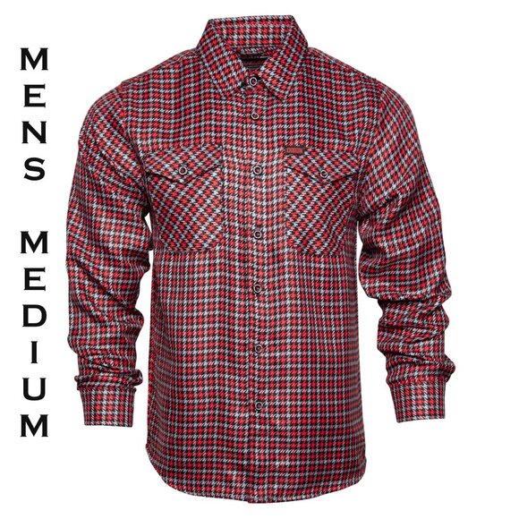 DIXXON FLANNEL x FORGELINE Houndstooth Flannel Collab - Men's Medium